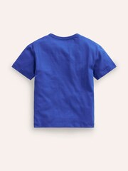 Boden Blue Ice Cream Gecko Chest Logo T-Shirt - Image 2 of 3