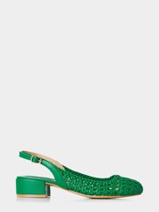 Joe Browns Green Chic Woven Slingback Shoes - Image 1 of 4