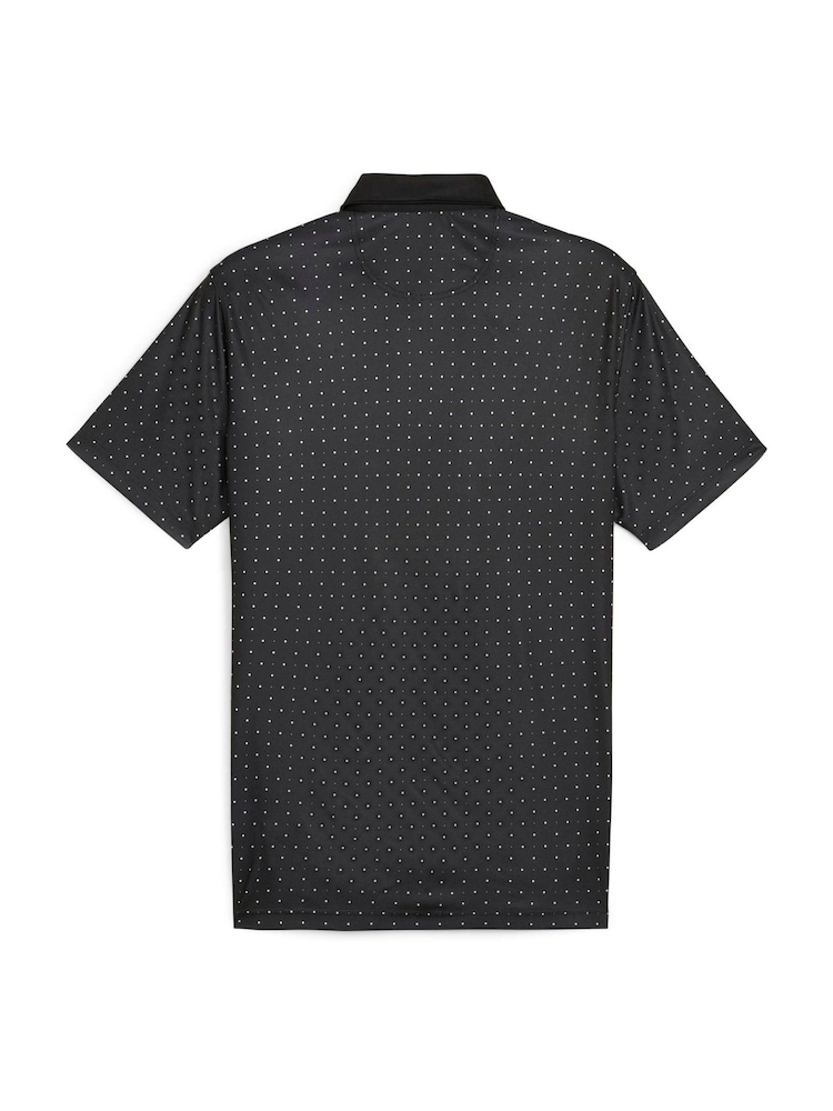 Puma Black Pure Geo Golf Mens Polo Shirt - Image 11 of 11