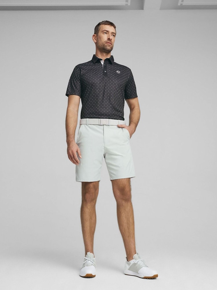 Puma Black Pure Geo Golf Mens Polo Shirt - Image 2 of 6