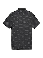 Puma Black Pure Geo Golf Mens Polo Shirt - Image 6 of 6