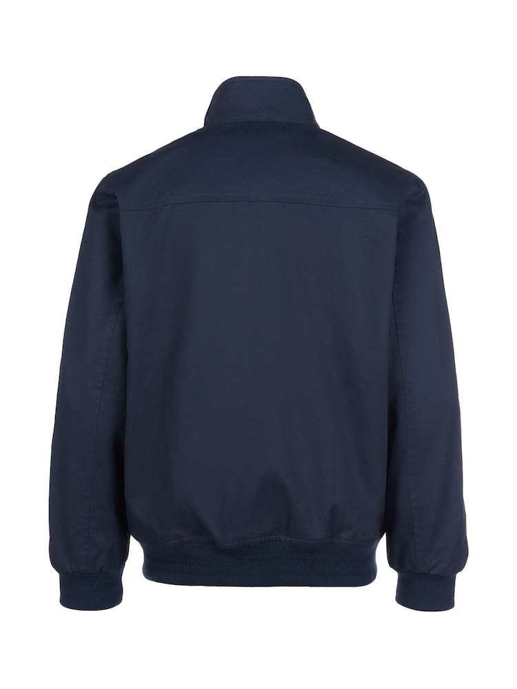 Синий - U.S. Polo Assn. Boys 100% Cotton Twill Harrington Jacket - Изображение 8 из 8
