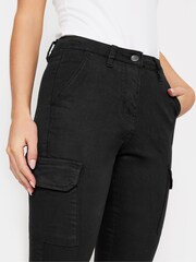PixieGirl Petite Black Skinny Utility Cargo Trousers - Image 7 of 7