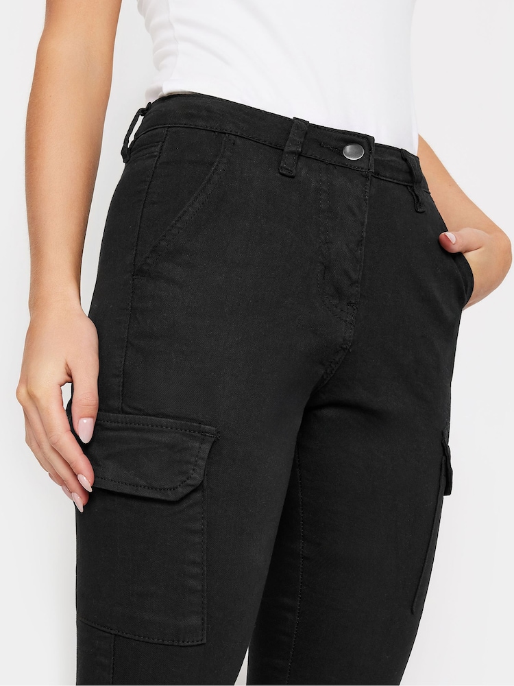 PixieGirl Petite Black Skinny Utility Cargo Trousers - Image 7 of 7