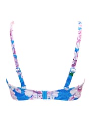Pour Moi Blue Rosa Cova Padded Underwired Bikini Top - Image 4 of 4