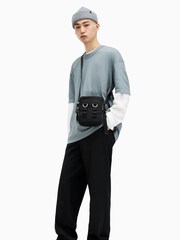 AllSaints Blue Isac Short Sleeve Crew T-Shirt - Image 4 of 9