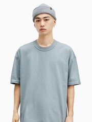AllSaints Blue Isac Short Sleeve Crew T-Shirt - Image 5 of 9