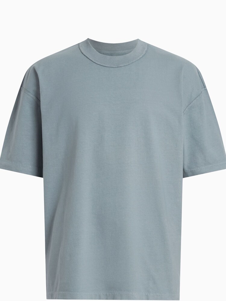 AllSaints Blue Isac Short Sleeve Crew T-Shirt - Image 9 of 9