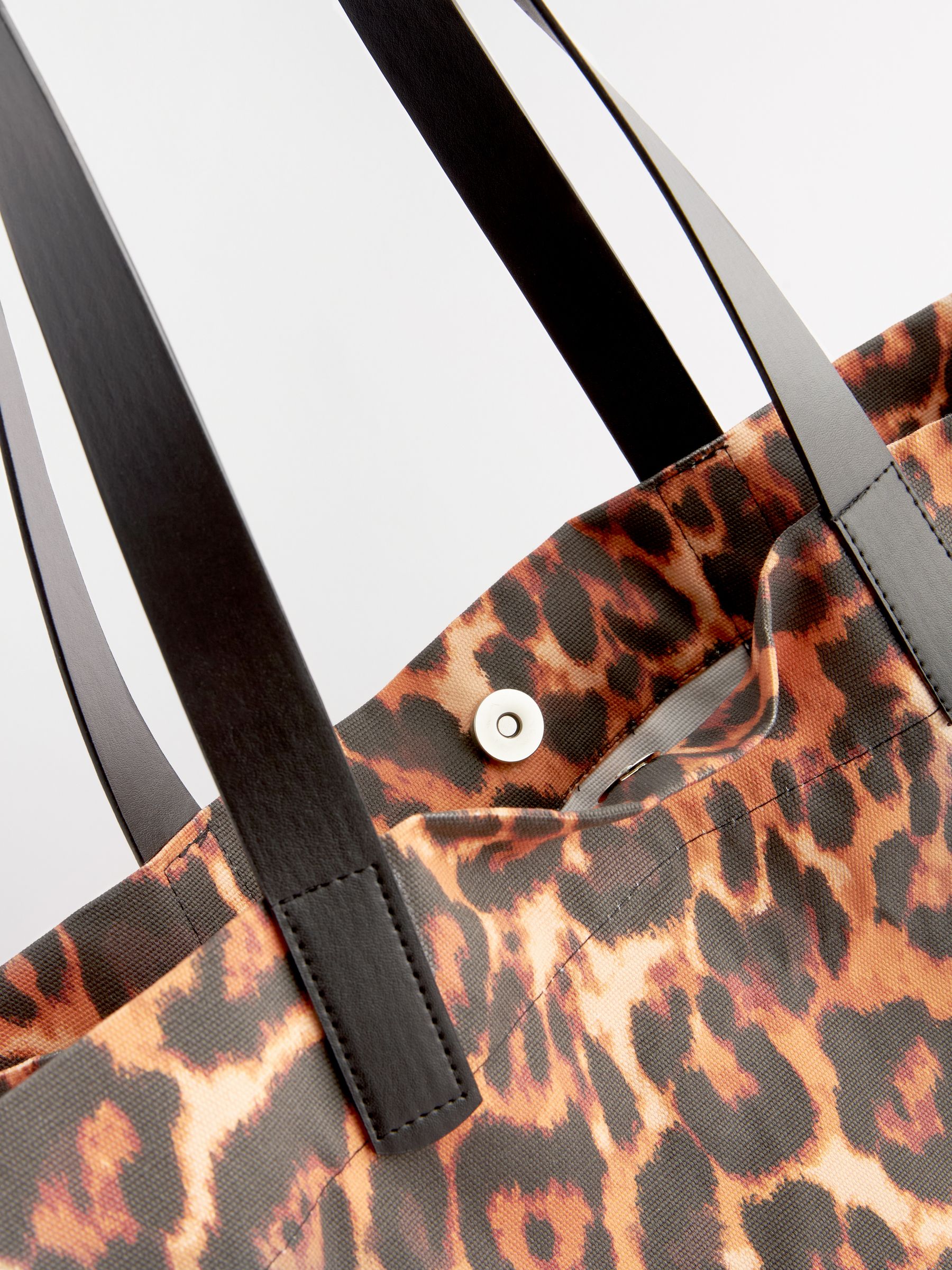 Buy Tan Animal Print Beach 100 Cotton Bag from Next Luxembourg