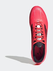 adidas Bright Red F50 League Firm / Multi Ground Football Boots - Image 7 of 10
