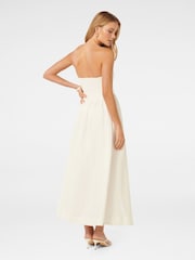 Forever New White Pure Linen Nova Strapless Midi Dress - Image 4 of 4