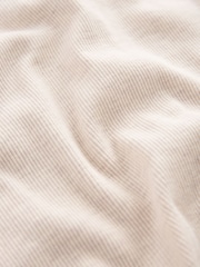 Neutral/Ecru Long Sleeve Double Collar Henley Top - Image 7 of 7