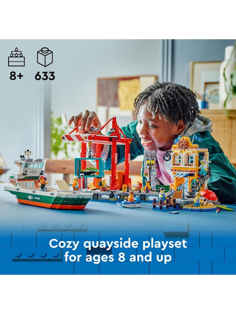 LEGO City Seaside Harbour with Cargo Ship Toy - Image 3 of 9