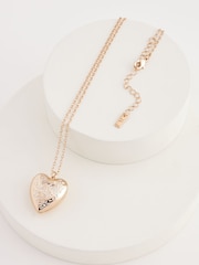 Gold Tone Heart Enamelled Necklace Made With Recycled Metals - Image 3 of 4