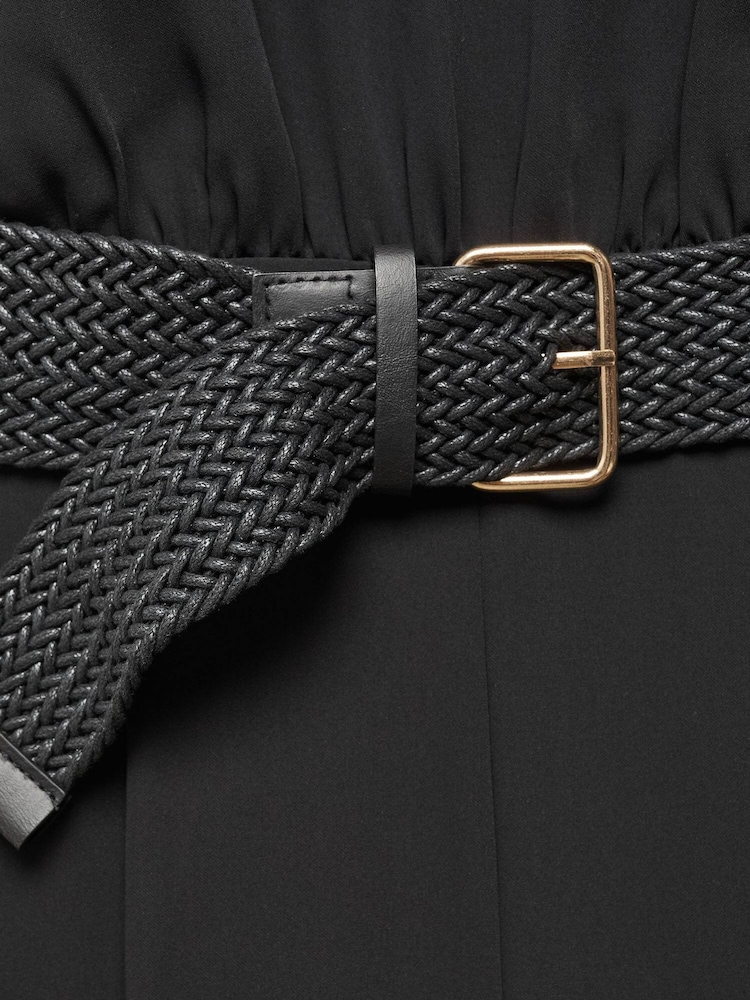 Mango Black Belt Long Jumpsuit - Image 7 of 7 Mango Black Belt Long Jumpsuit - Image 7 of 7