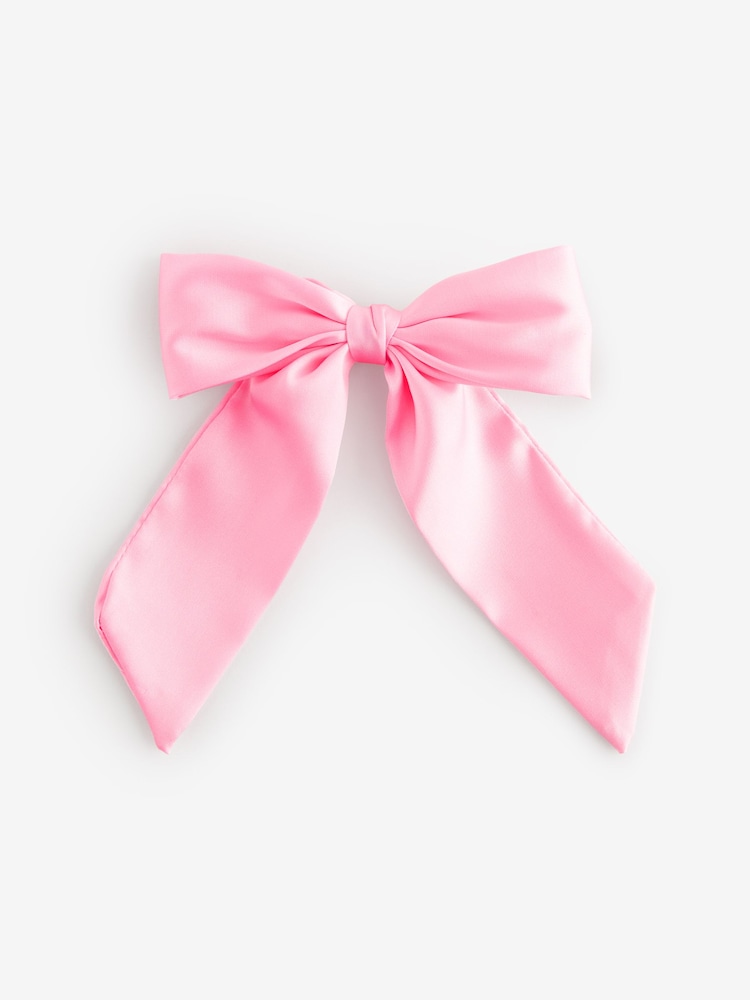 Pink Long Bow Clip - Image 1 of 3