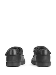 Start Rite Spider Web Leather Double Rip Tape School Black Shoes - Image 4 of 6