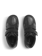 Start Rite Spider Web Leather Double Rip Tape School Black Shoes - Image 5 of 6