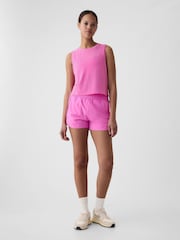 Gap Pink Breathe Cropped Sleeveless Muscle T-Shirt - Image 3 of 5