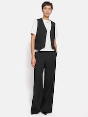 Jigsaw Black Hopsack Tailored Waistcoat - Image 6 of 7