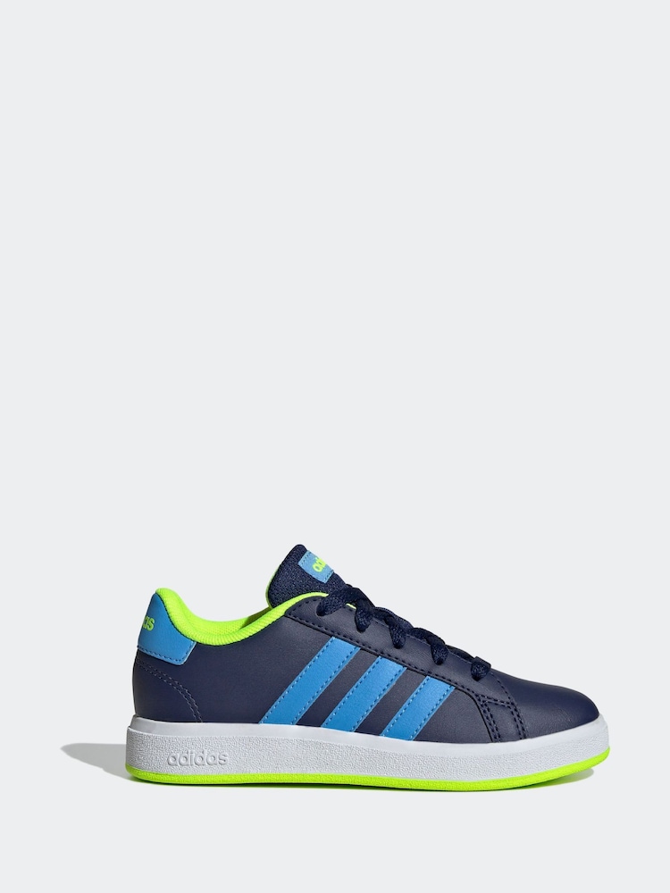 adidas Navy Gazelle Trainers - Image 1 of 8