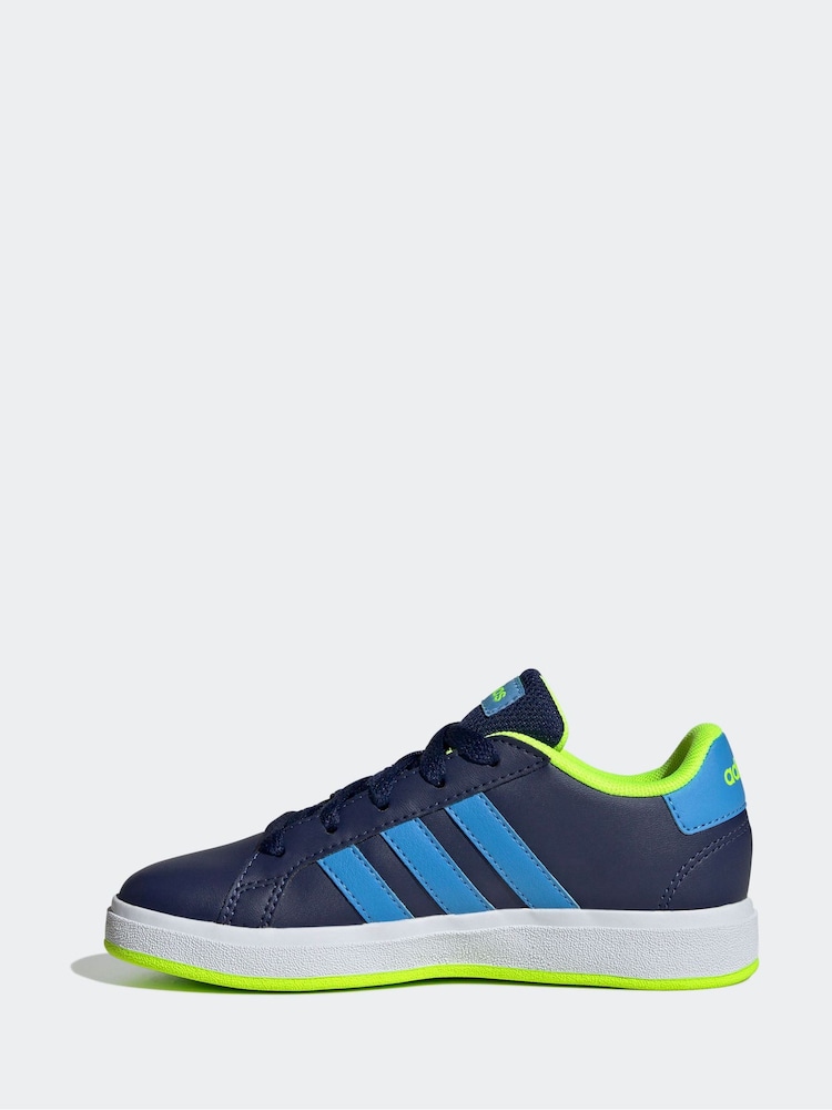 adidas Navy Gazelle Trainers - Image 2 of 8
