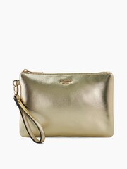 Dune London Gold Skylao Small Wristlet Pouch - Image 1 of 1