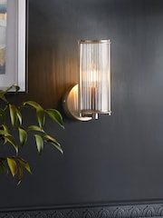 Black/White Hertford Wall Light - Image 1 of 5
