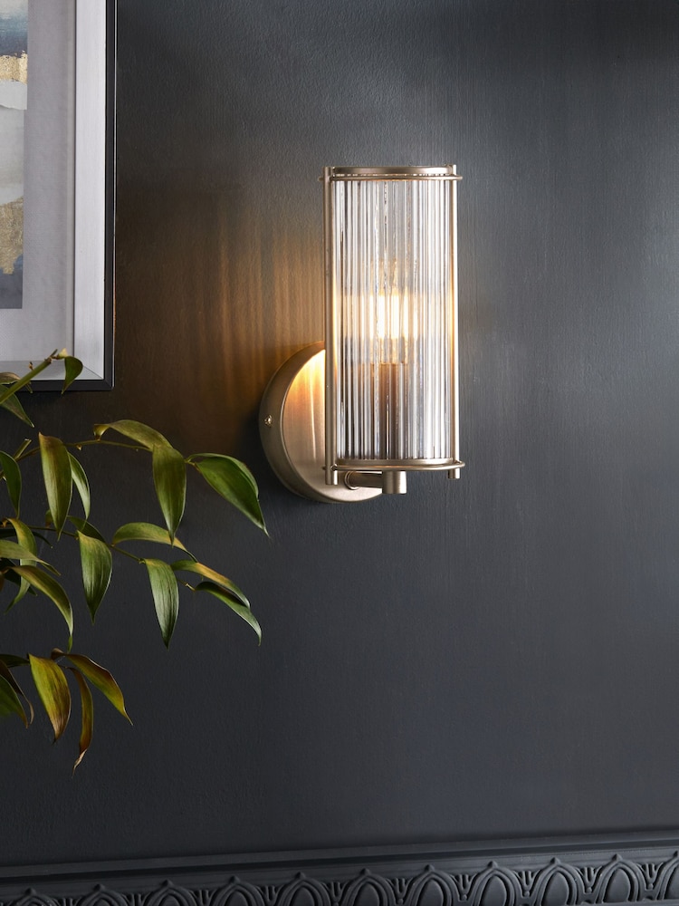 Black/White Hertford Wall Light - Image 1 of 5
