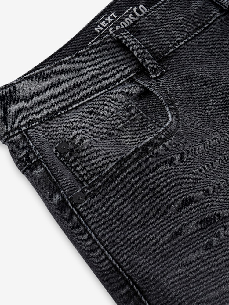 Grey Washed Slim Fit Essential Stretch Jeans - Image 11 of 12