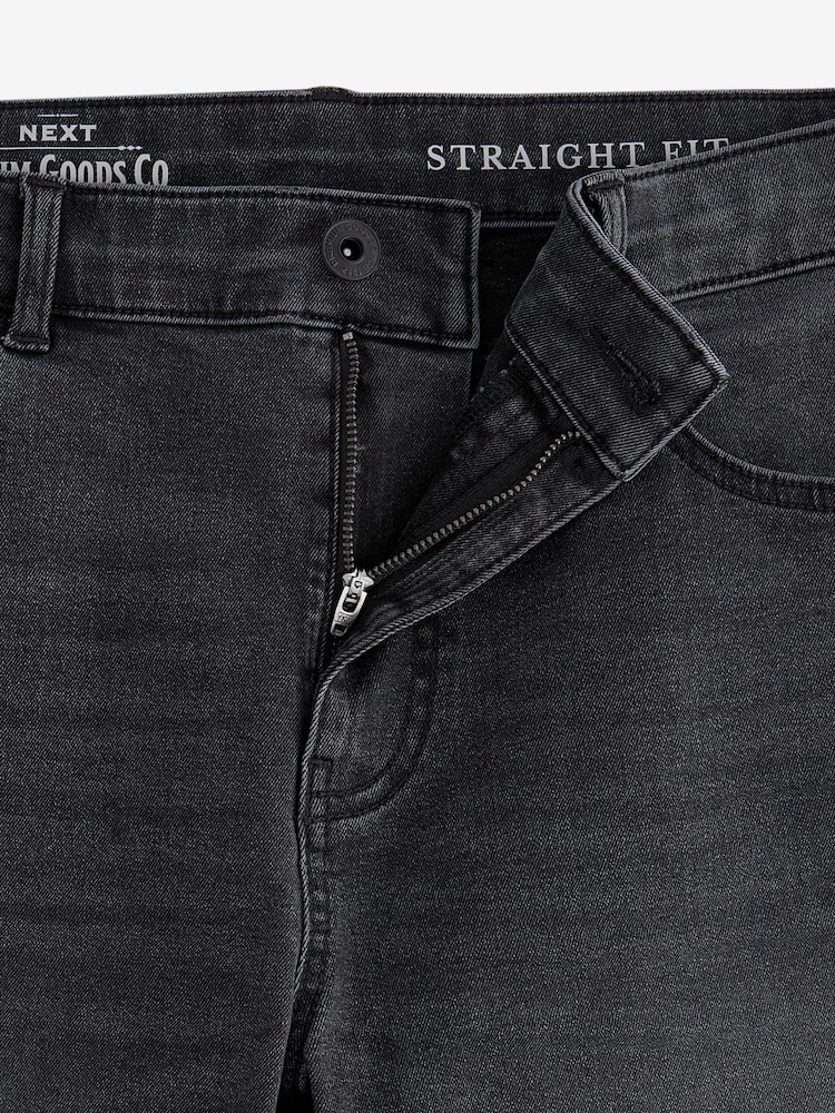 Grey Washed Slim Fit Essential Stretch Jeans - Image 12 of 12