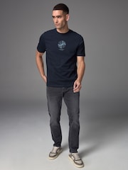 Grey Washed Slim Fit Essential Stretch Jeans - Image 2 of 12