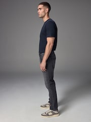 Grey Washed Slim Fit Essential Stretch Jeans - Image 3 of 12