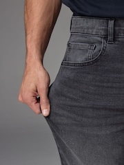 Grey Washed Slim Fit Essential Stretch Jeans - Image 6 of 12