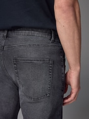 Grey Washed Slim Fit Essential Stretch Jeans - Image 7 of 12