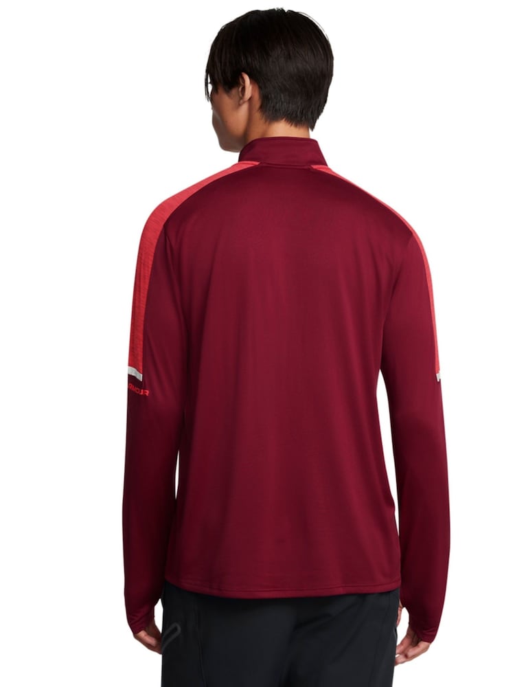 Under Armour Red Core Tech Quarter Zip Sweat Top - Image 2 of 4