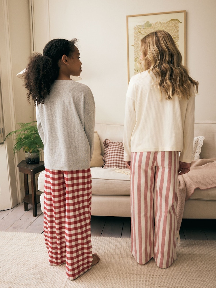 Red Copenhagen Woven Stripe Pyjamas 2 Pack (3-16yrs) - Image 3 of 4