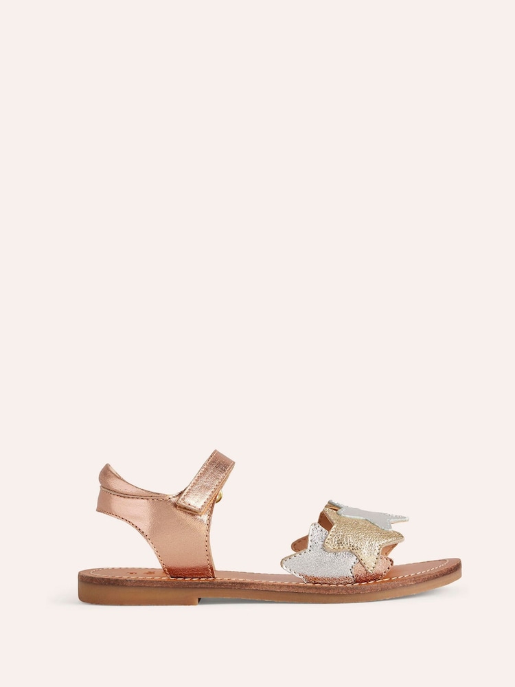 Boden Natural Metallic Star Sandals - Image 1 of 3