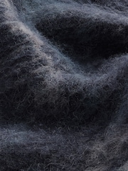 Navy Blue Textured Cardigan with Wool - Image 6 of 7