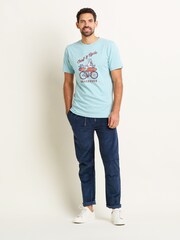 Brakeburn Blue Corduroy Trousers - Image 4 of 5