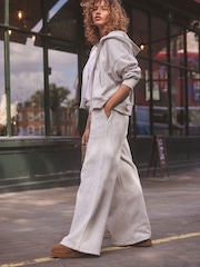 Gris - soi-même. Pantalon de jogging coupe large - Image 1 de 7
