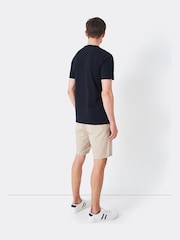 Dunkelblau - Crew Clothing, klassisches T-Shirt aus 100 % Baumwolle - Bild 2 von 4