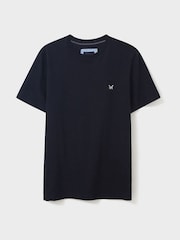 Dunkelblau - Crew Clothing, klassisches T-Shirt aus 100 % Baumwolle - Bild 4 von 4