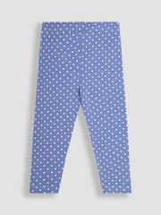 JoJo Maman Bébé Navy Blue Bird Floral 2-Pack Autumn Ditsy Floral Leggings - Image 2 of 9