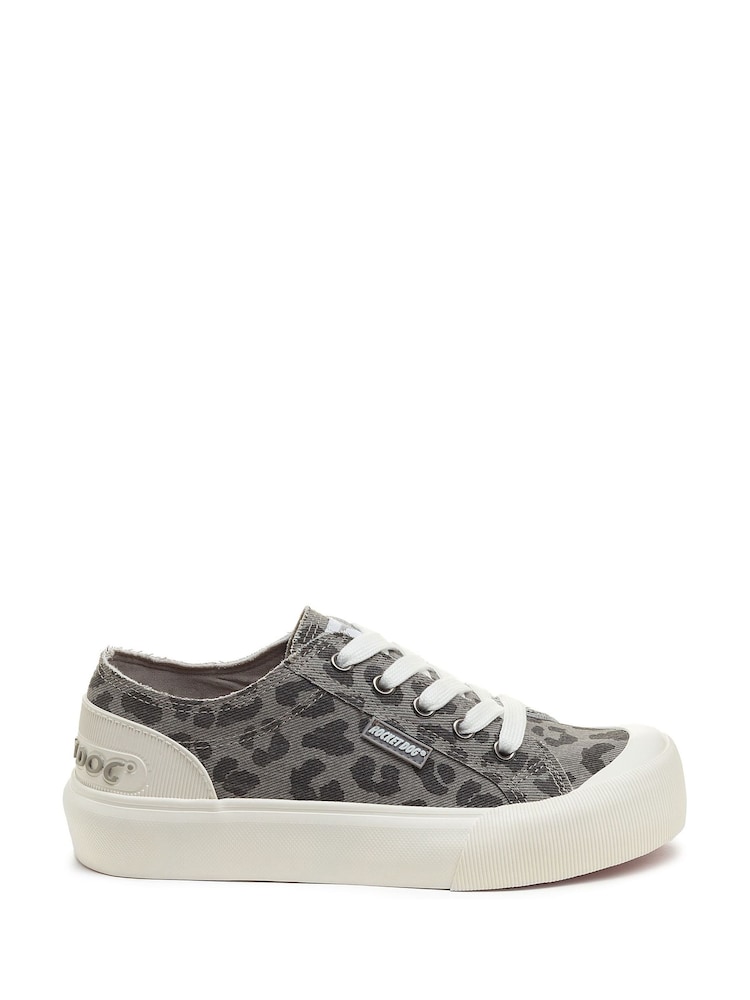 Rocket Dog Jazzin Plus Skirball Cotton Trainers - Image 2 of 7