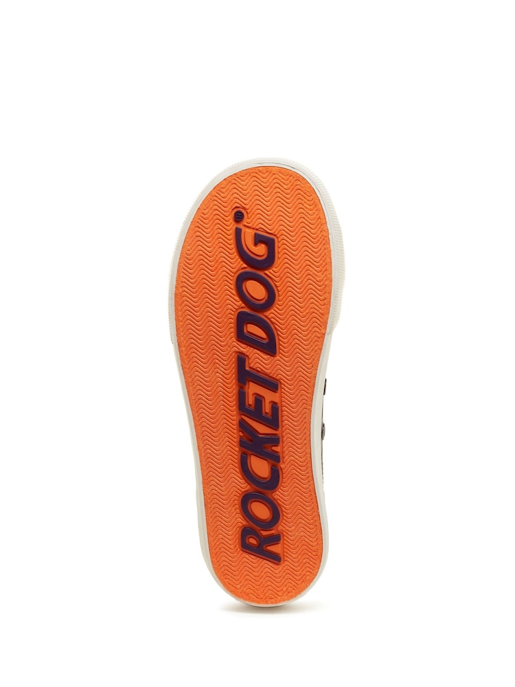 Rocket Dog Jazzin Plus Skirball Cotton Trainers - Image 7 of 7