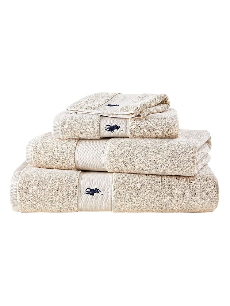 Ralph Lauren Pale Oak Polo Player Towel - Image 1 of 4 Ralph Lauren Pale Oak Polo Player Towel - Image 1 of 4