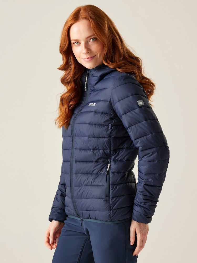 Regatta Blue Light Womens Hooded Marizion Walking Jacket - Image 1 of 9 Regatta Blue Light Womens Hooded Marizion Walking Jacket - Image 1 of 9