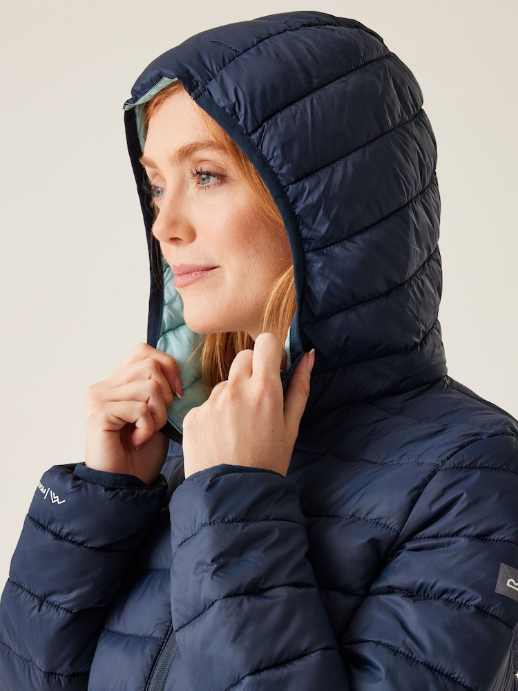 Regatta Blue Light Womens Hooded Marizion Walking Jacket - Image 4 of 9