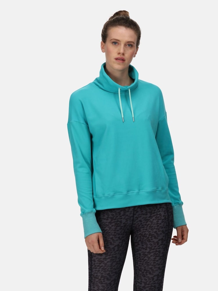 Regatta Blue Laurden Drawcord Neck Fleece - Image 1 of 7